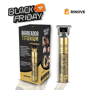 Barbeador Masculino Titanium© com 4 Pentes + BRINDE - Rinove Store